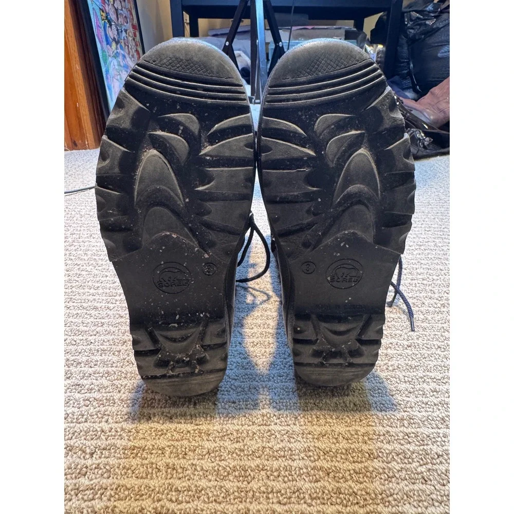 Sorel Youth Size 3 Winter Snow Boots‎ Waterproof Rubber Felt Lined Insulated